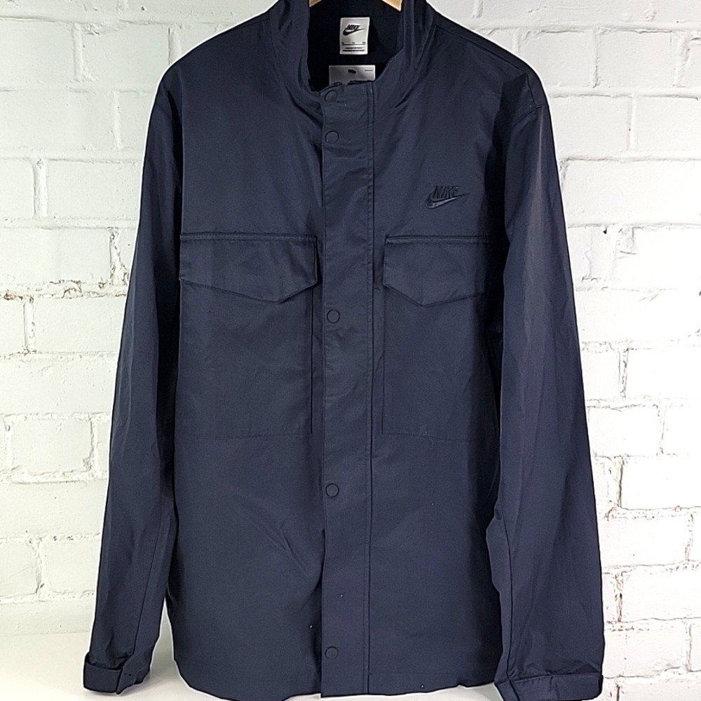 Nike Sportswear M65 Jacket Cotton Blend Black Mens XL - Picture 2 of 9